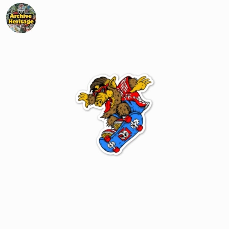 

sticker skateboard monster logo sport skate stiker