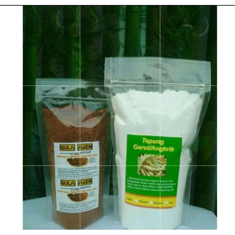 

Paket Tepung Garut + Gula Aren - 250gr/250gr