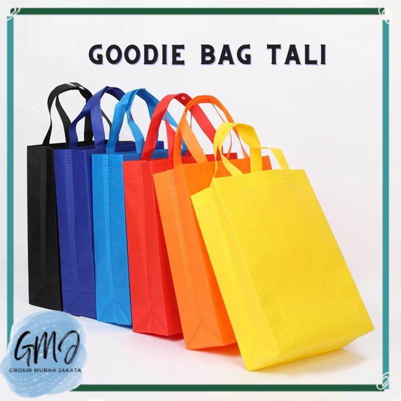 

Goodie Bag Tas Belanja Spunbond Model Tali Handle Kantong Kain GMJ