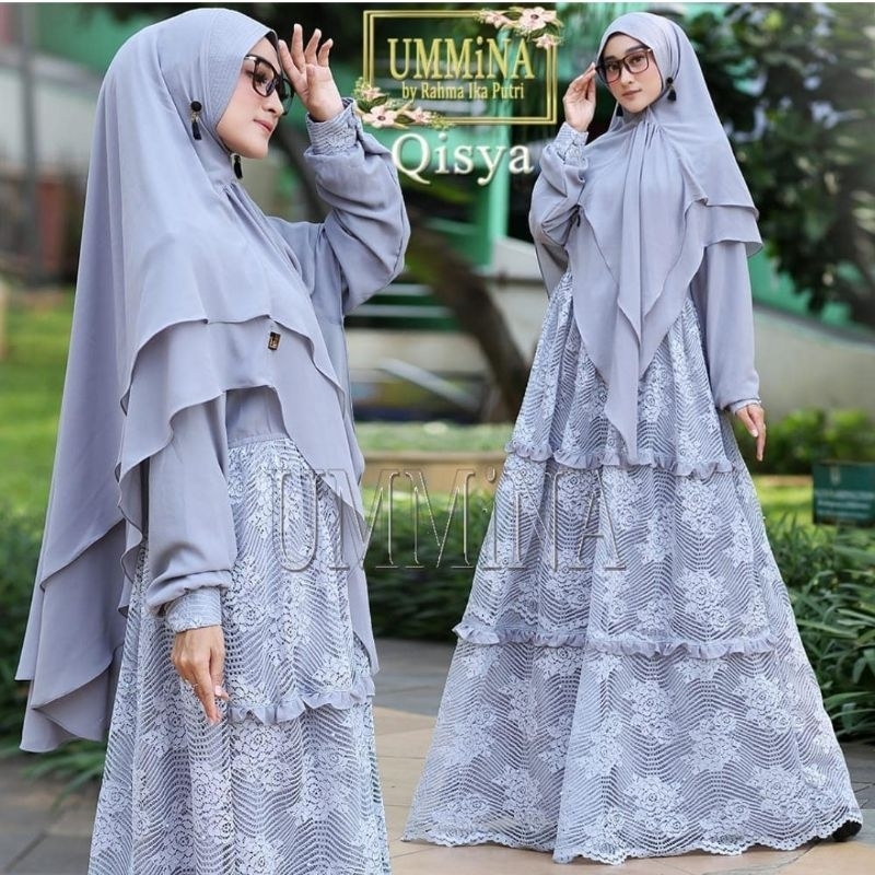 GAMIS BRUKAT SYARI QISYA BY UMMINA