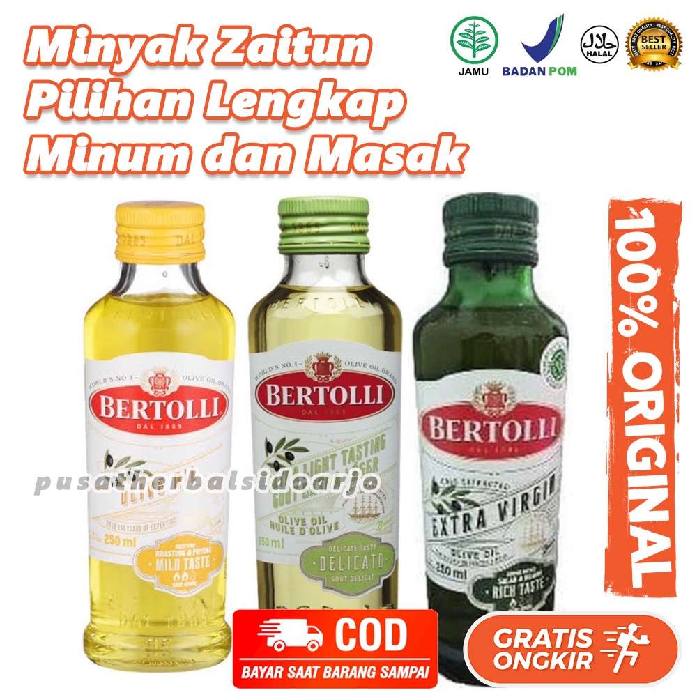 

Minyak Zaitun Bertolli Extra Light Untuk Masak, Tumis, Goreng / Extra Light / Classico Olive Oil EVOO / ELOO 250 ML