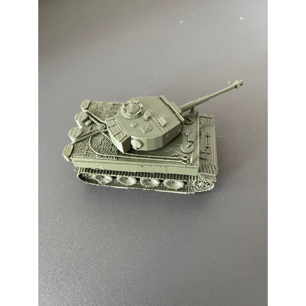 Tank Tiger 1, scale 80, 3d printed tank, diecast militer