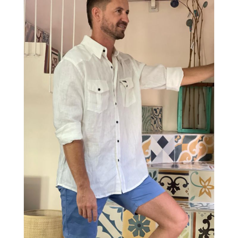 Shea Shirt Linen / kemeja pria / kemeja Linen