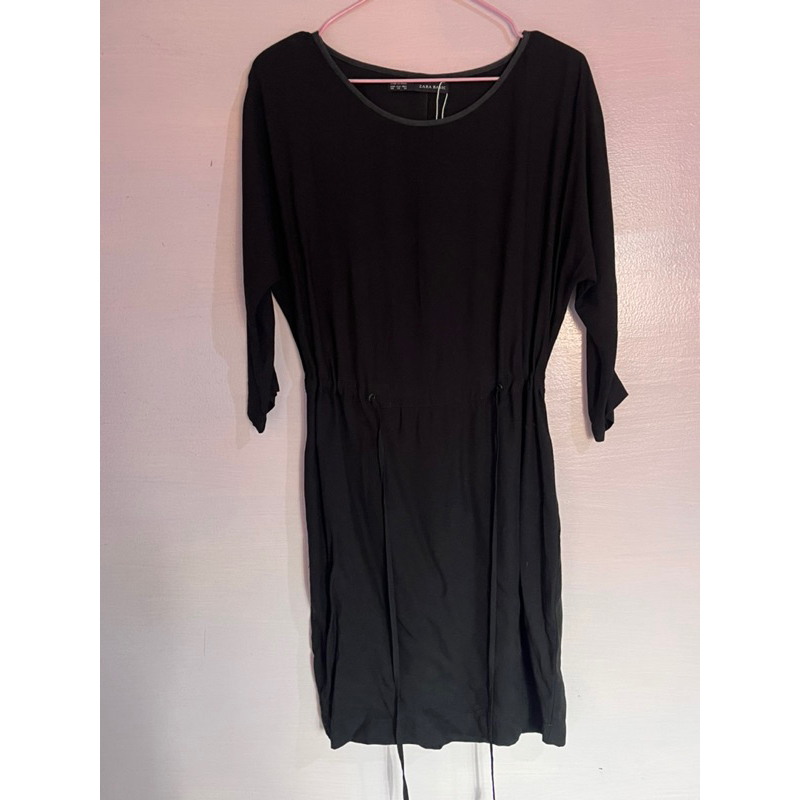 dress  tunik hitam zara