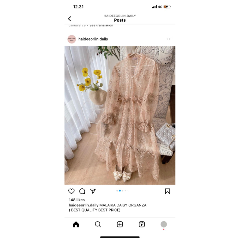 Malaika Daisy Milo Haidee Orlin Baju Lebaran  Outer Dress Raya Collection