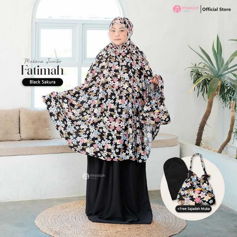 KhadijahLabel - Mukena Dewasa Rayon Mukena Jumbo Fatimah Mukena Set Sajadah Terbaru