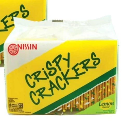 

nissin crispy crackers lemon 200gr - nissin crispy crackers lemon