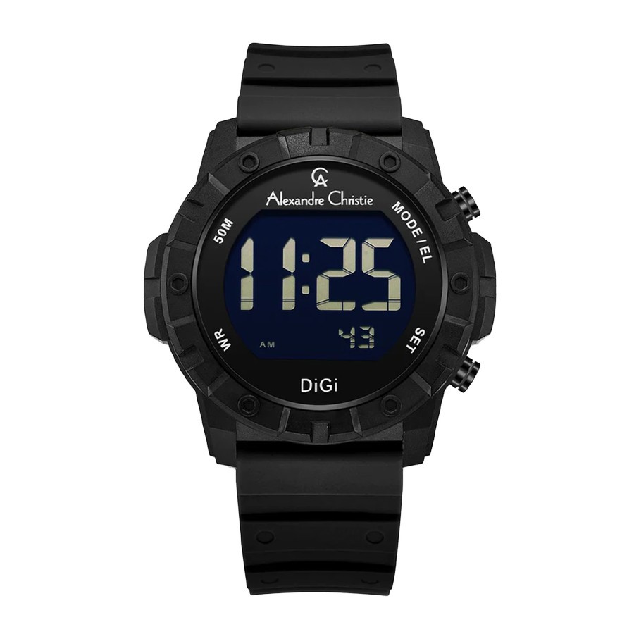 Jam Tangan Alexandre Christie AC 9364 MH Man Pria Rubber Murah Original