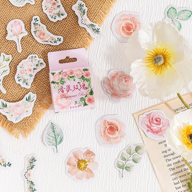 

MYUME.STORE || 45Pcs Stiker Motif Bunga Tanaman untuk Scrapbook / Jurnal / Diary