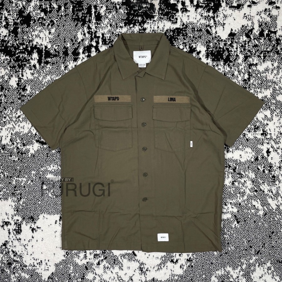 WTAPS BUDS SS SHIRT RAPO POPLIN - LIMA
