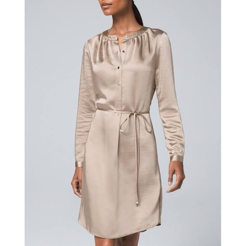 L285 - WHBM Satin Midi Dress