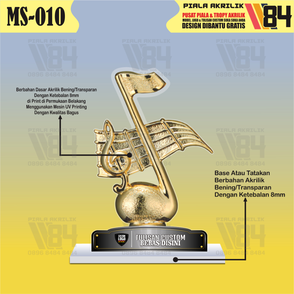 Plakat Music, Piala Music, Tropy Music, Tropi Musik, Plakat Musical, Piala Musical, Tropy Musical, P