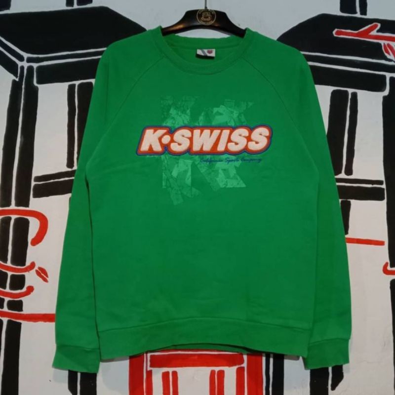 CREWNECK K SWISS ORIGINAL MURAH / SWEATER CREWNECK BRANDED IMPORT