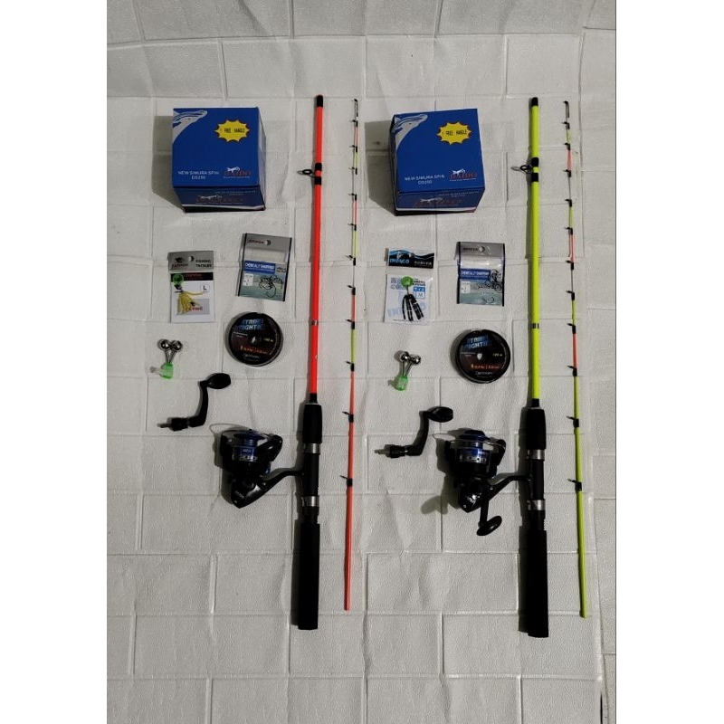 satuset pancing udang F reel daido mancing udang babon