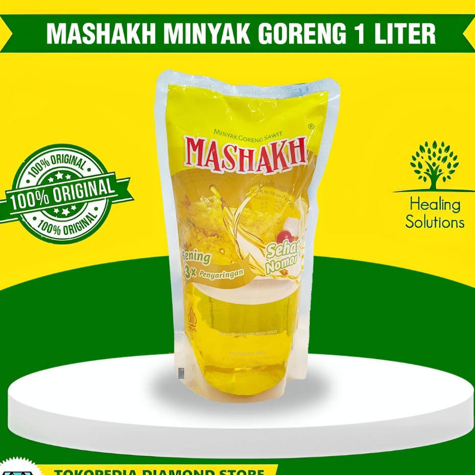 

Mashakh Minyak Goreng 1 Liter Premium Setara Bimoli Halal BPOM