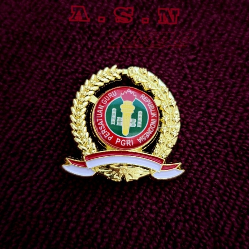 Pin PGRI Padi Kapas Lencana PGRI