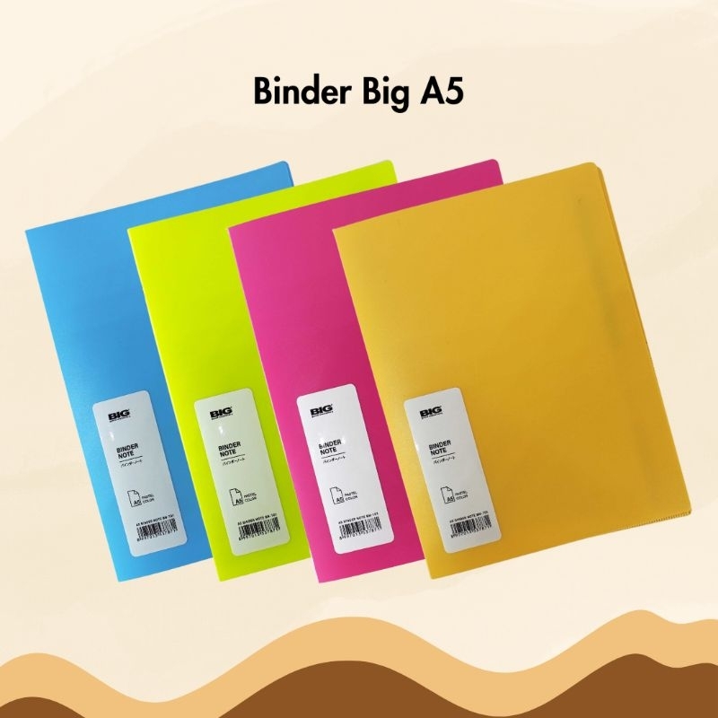

Binder Note A5 Big Warna Pastel Polos BN-101