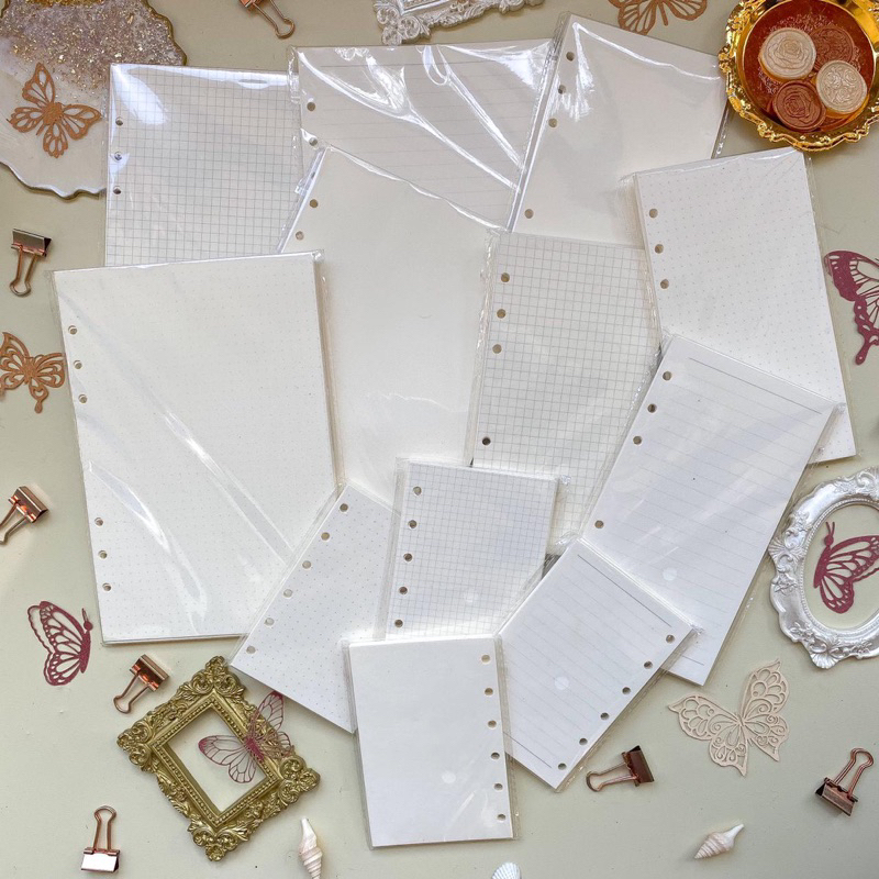 

Binder 6 ring transparan A5 A6 Binder transparan isi binder Clear Soft PVC Notebook Binder Cover Planner 6-Ring Loose-Leaf Folder