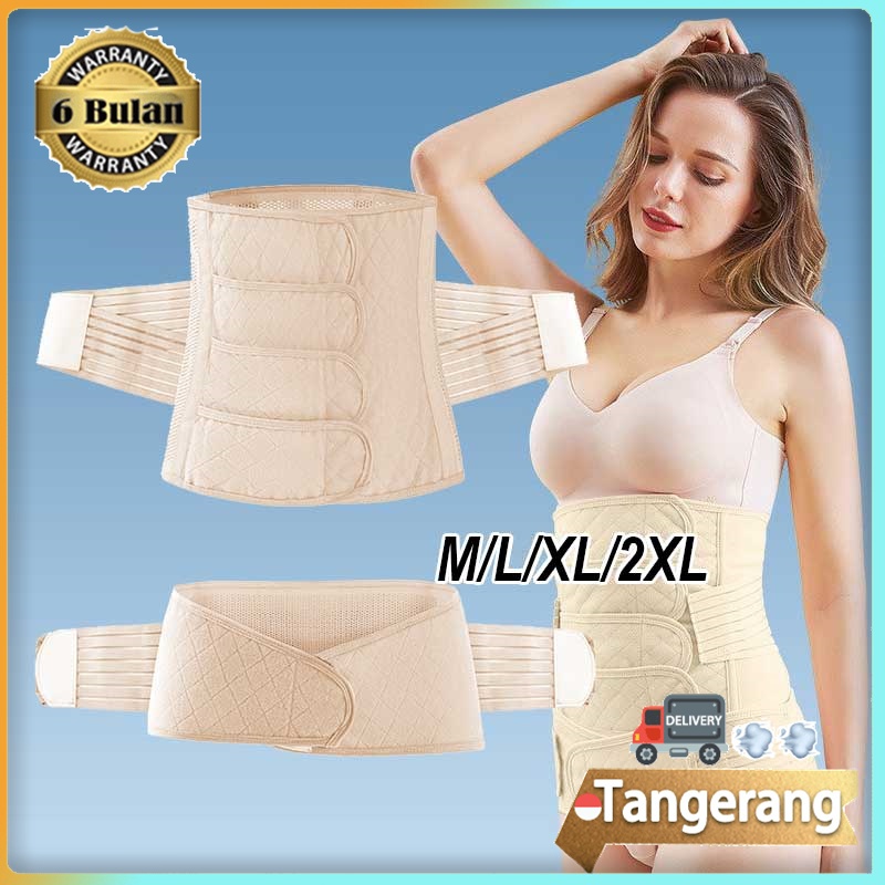 Korset Pelangsing Perut Korset Melahirkan Jumbo Korset Pengecil Perut Buncit Wanita Ori  2 In 1
