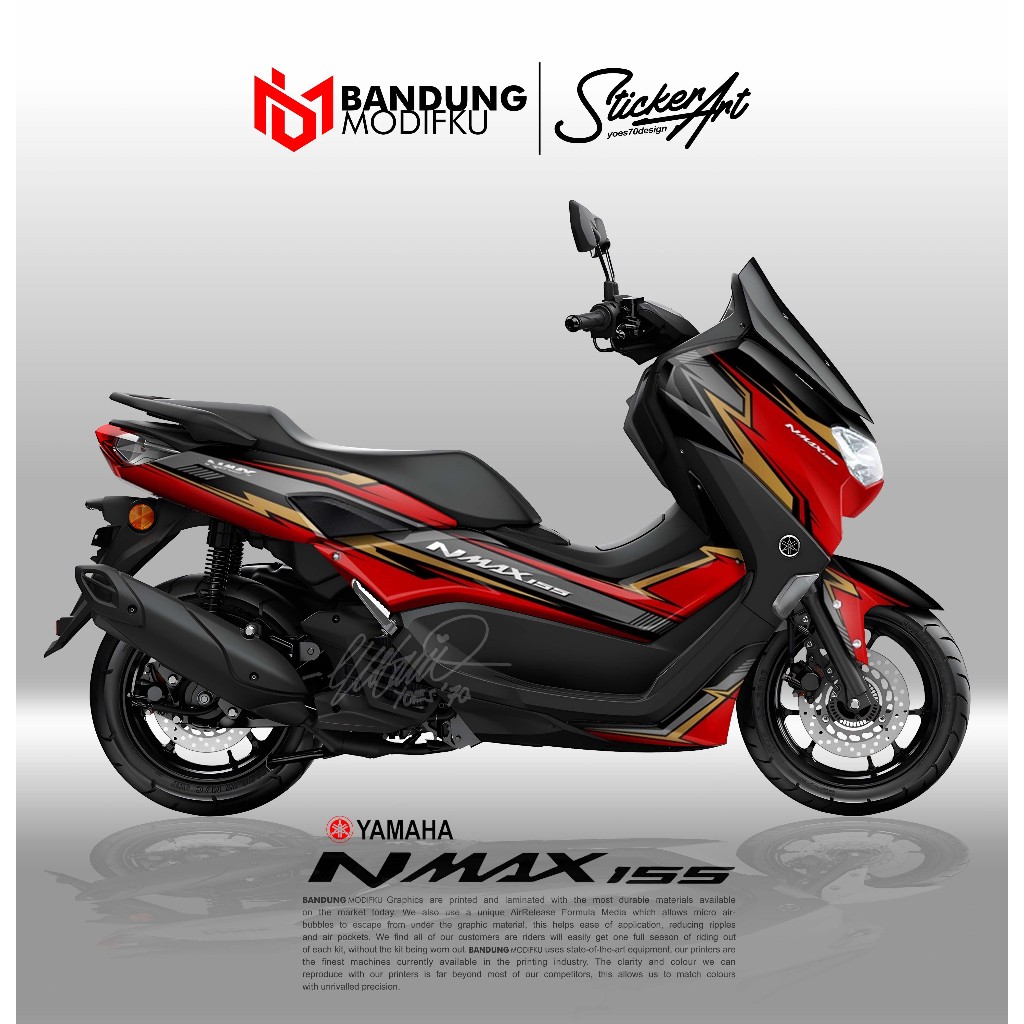 STICKER MOTOR NMAX NEW - MOTIF C - DECAL NMAX 2020 2021 2022 NEW - STIKER FULL BLOK NMAX 2020 2021 2