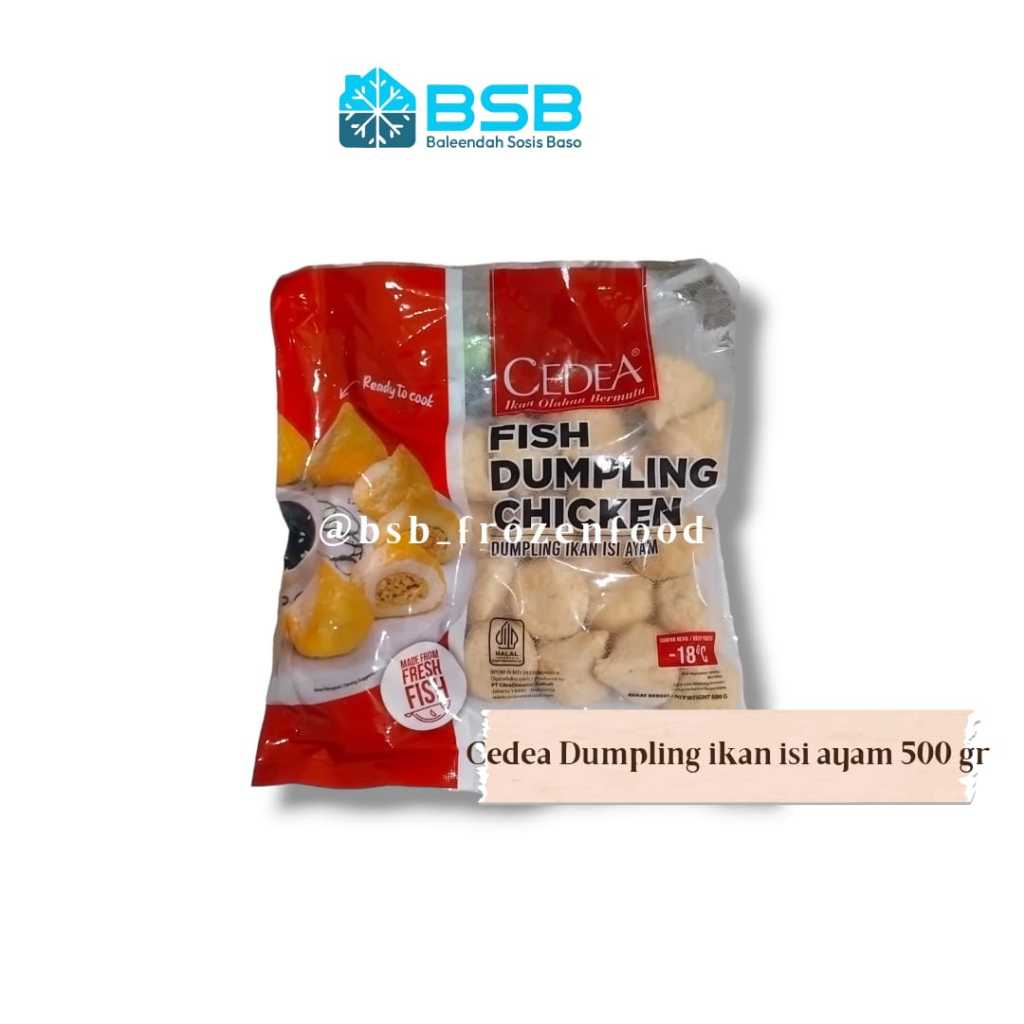 

CEDEA FISH DUMPLING CHICKEN 500 GR / Dumpling Isi Daging Ayam Frozen Food