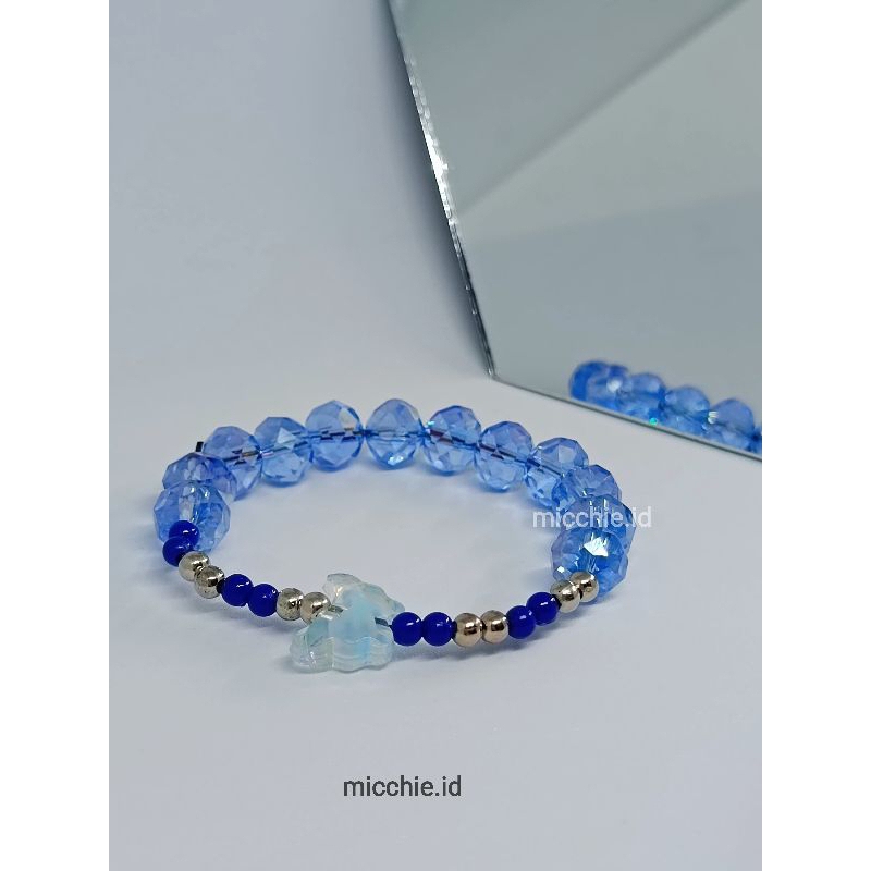 GELANG KRISTAL WANITA | GELANG KOREA | Gelang Manik Mote Kristal