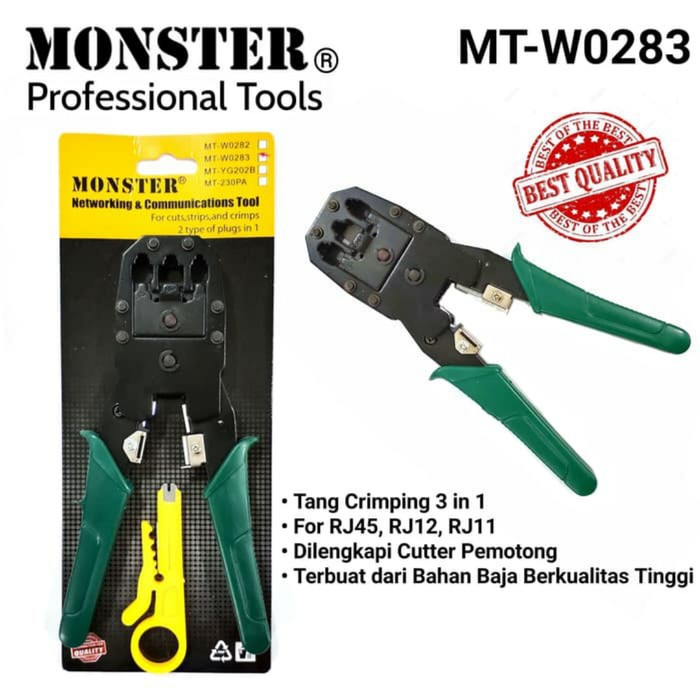 Monster Tang Crimping RJ 45 Kabel LAN RJ-45 RJ 11 Kabel Telepon RJ11