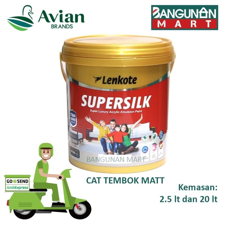 Cat Tembok Avian Lenkote Supersilk Warna Tinting