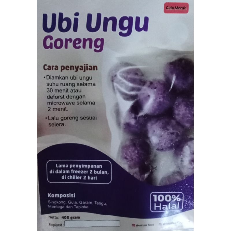 

Bola ubi ungu gula merah