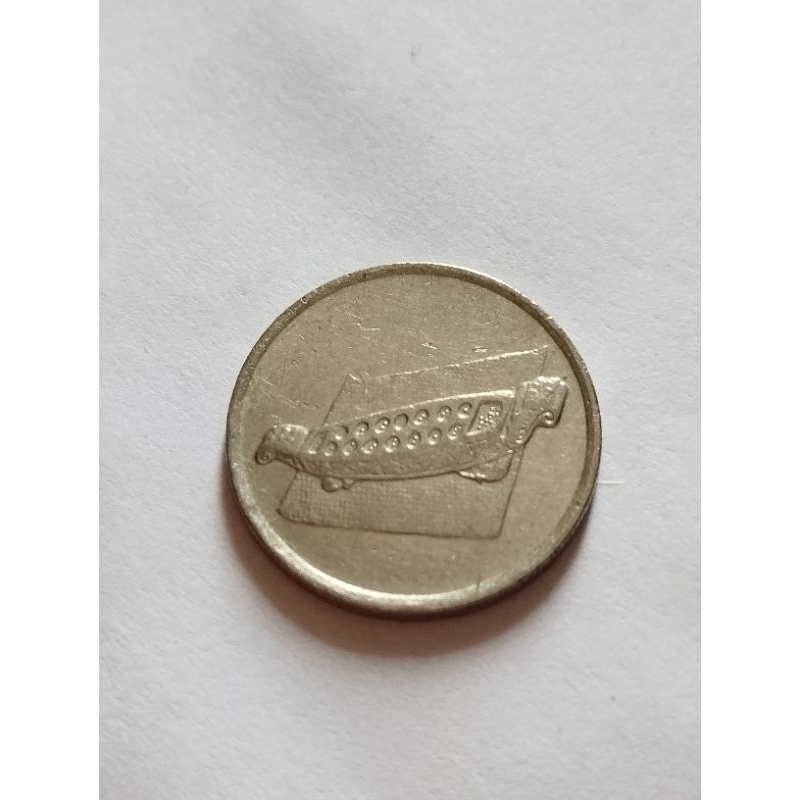 Uang Coin 10 sen Malaysia 1990 | Agong | 2,82 gram