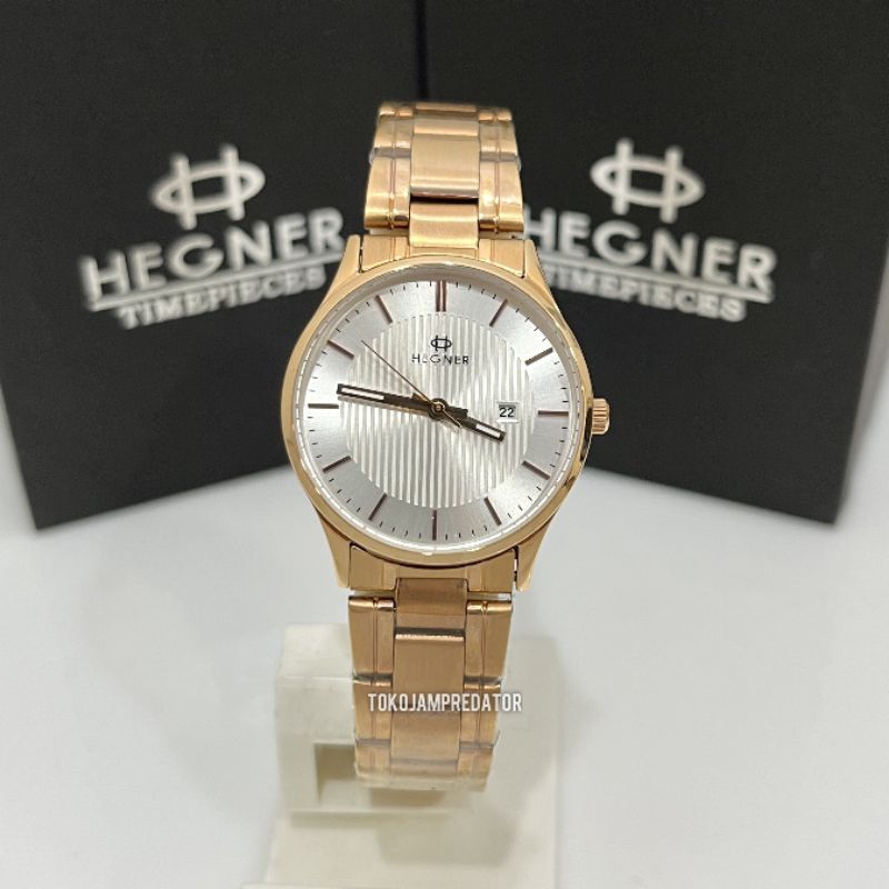 JAM TANGAN WANITA HEGNER HW5050L ROSEGOLD ORIGINAL