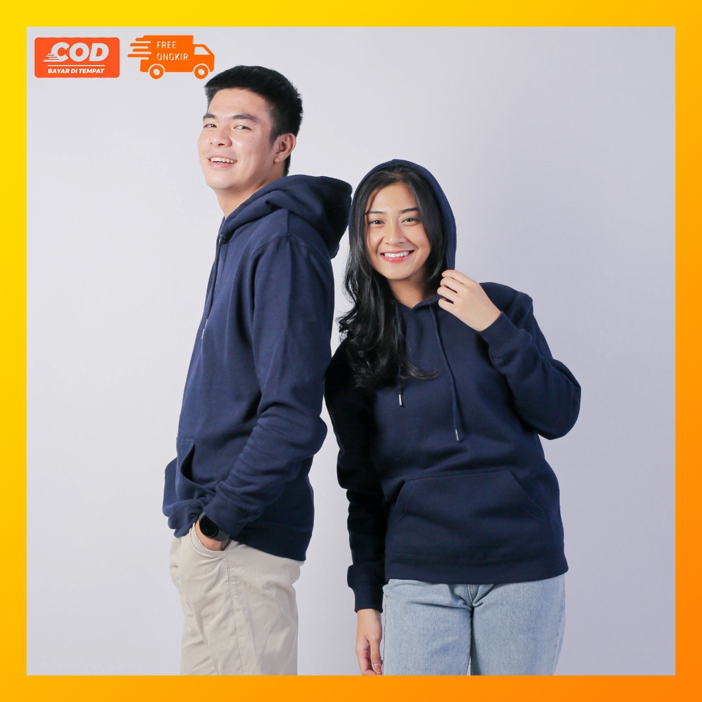 Jaket Hoodie Sweater Polos Premium Distro Pria Wanita Import Original