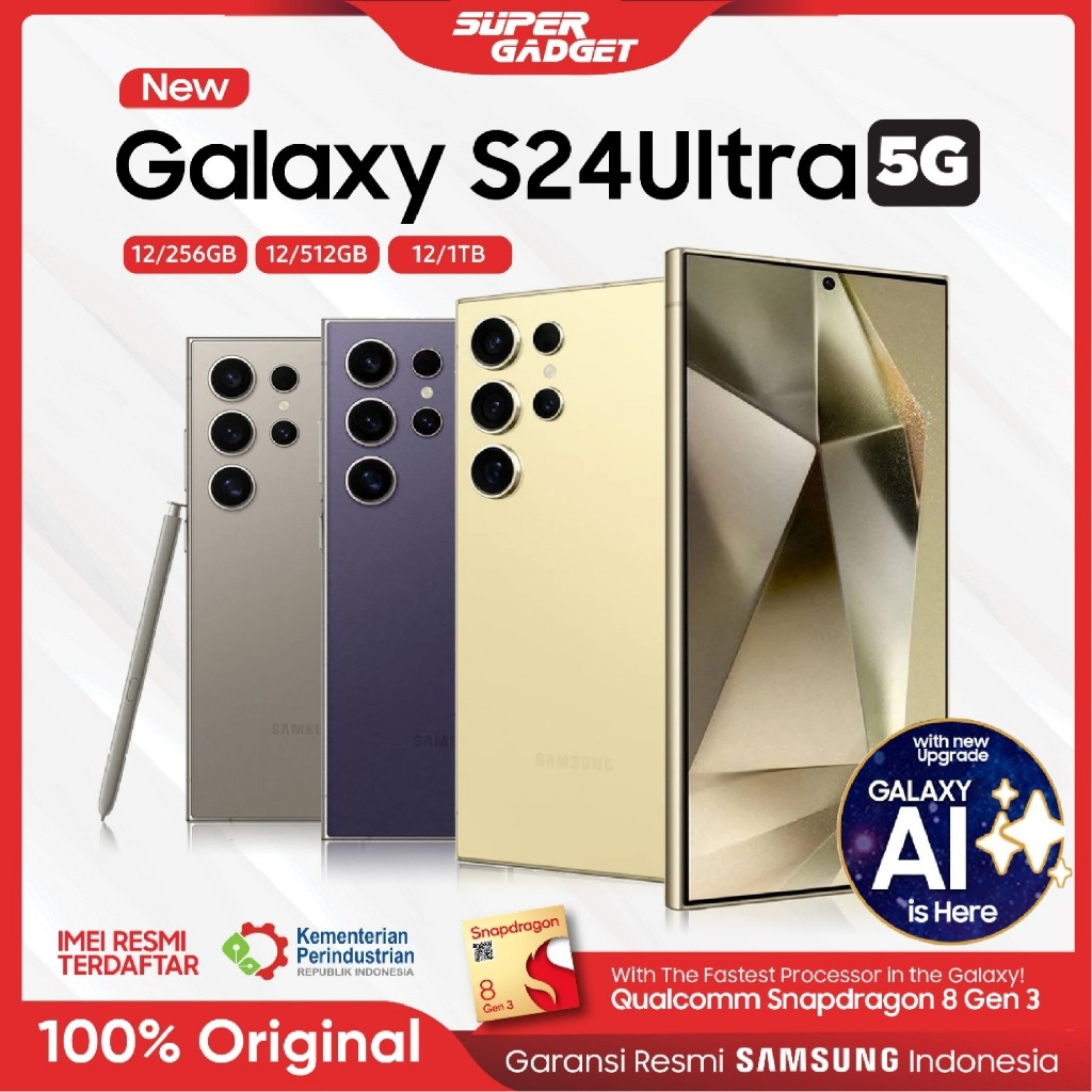Samsung Galaxy S24 Ultra 12/256 12/512 12/1TB RAM 12 ROM 256 512 GB 1TB 12GB 256GB 512GB HP Smartphone Android