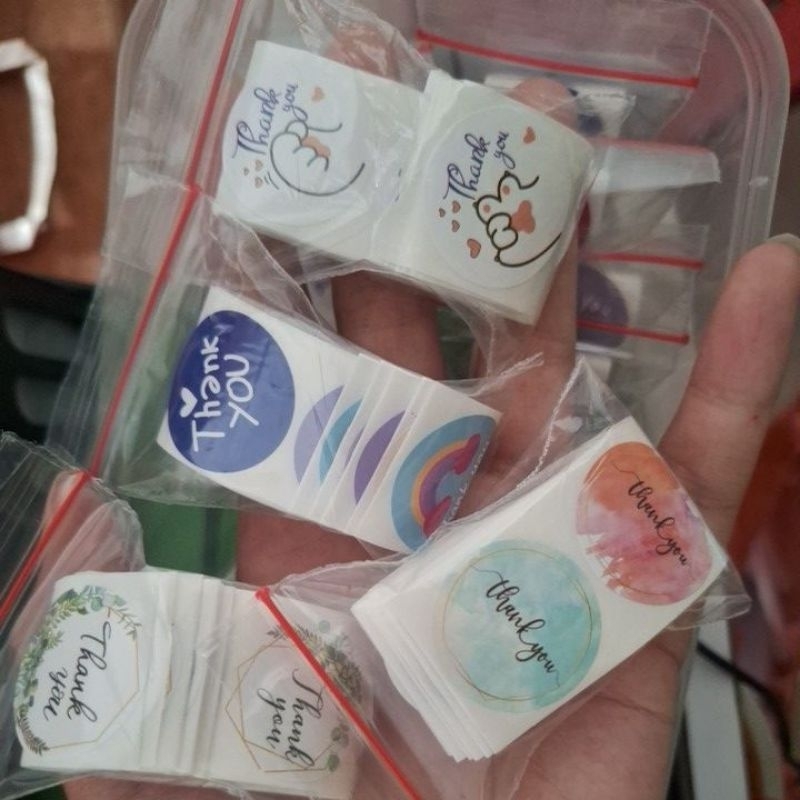 

[50pcs] stiker thank you