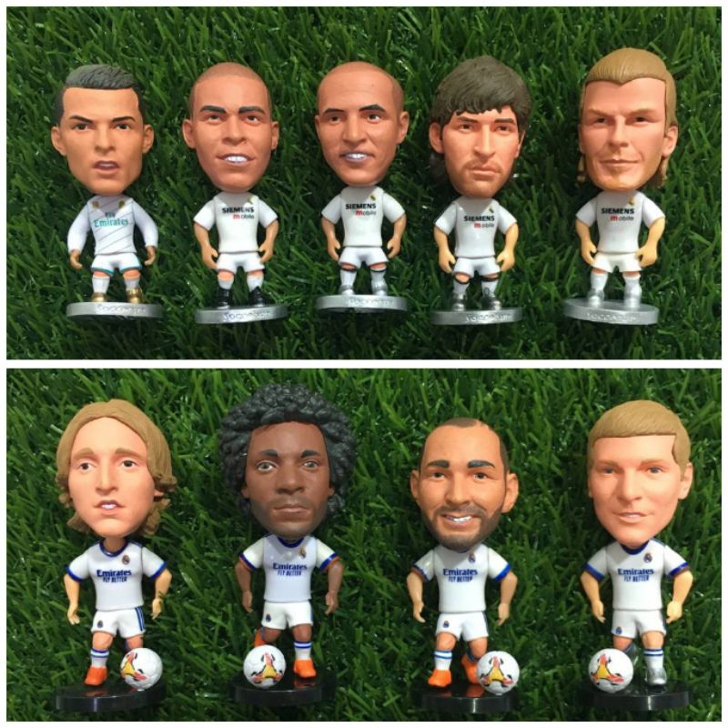 Minifigure Karakter Pemain Bola Real Madrid Mainan Pajangan Dekorasi Madrid Koleksi Hobi Fans Madrid