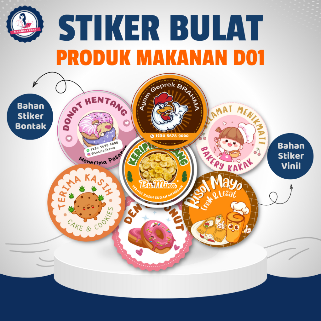 

Label oshop bulat / Stiker olshop bulat segel online shop segel kemasan stiker produk makanan