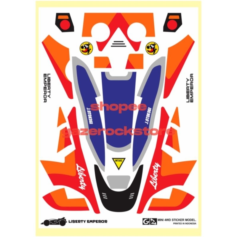 Stiker Tamiya Liberty Emperor Cutting Vinyl