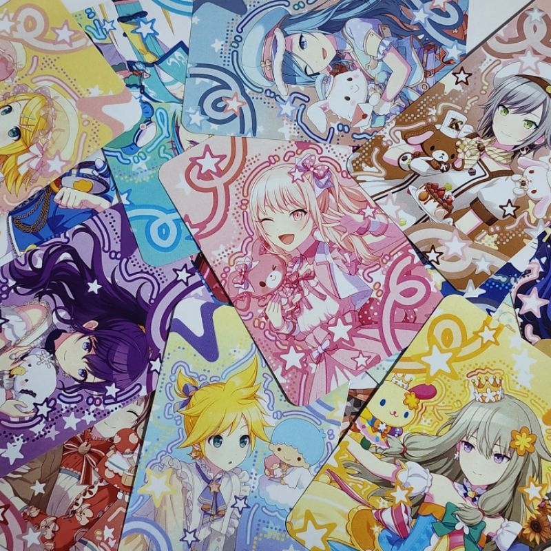 [read desc] project sekai unofficial photocard event Sanrio x ProjectSekai photocard deco sanrio pho