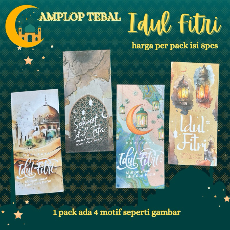 

Amplop idul fitri premium mewah tebal isi 8pcs
