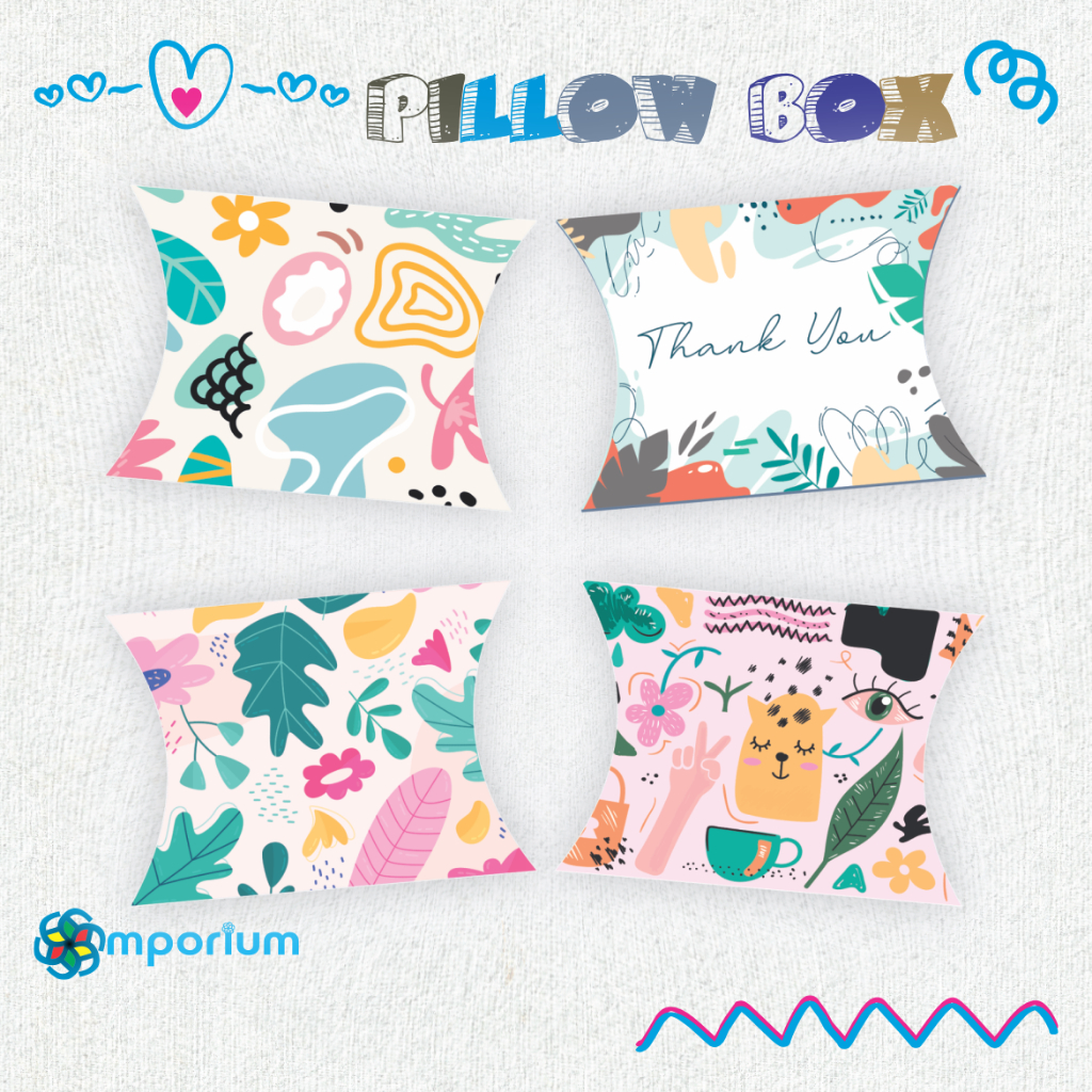 

Box Paper Motif Berwarna / Hampers / Pillowbox / Packaging Box / Kado Kemasan