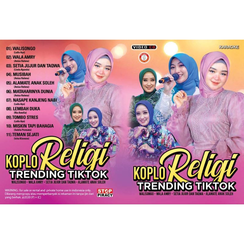 KASET VCD DVD KARAOKE KOPLO RELIGI WALI SONGO