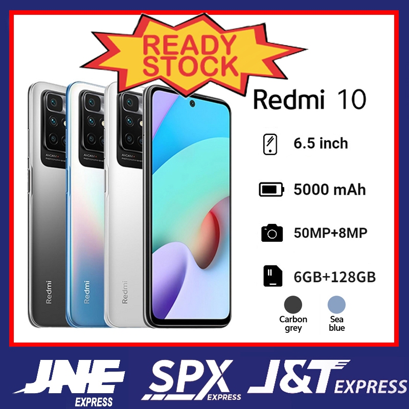 HP Xiaomi Redmi 10/note 9/note7 pro 2022 Ram 6/128GB Smartphone LET 4G 6.5 inches Dual SIM 50MP+8MP Handphone Garansi toko 1 tahun.