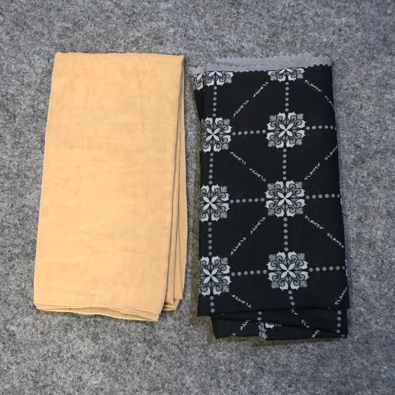 Jilbab segi empat Polos dan jilbab segi empat motif