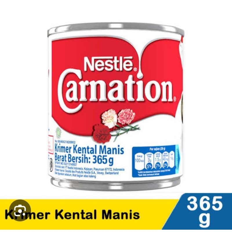 

Susu Carnation krimer kental manis 365 gram