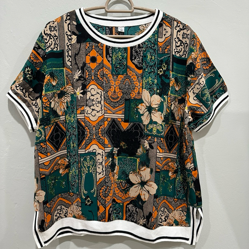 (22) Baju Sejuk Gambar Bunga