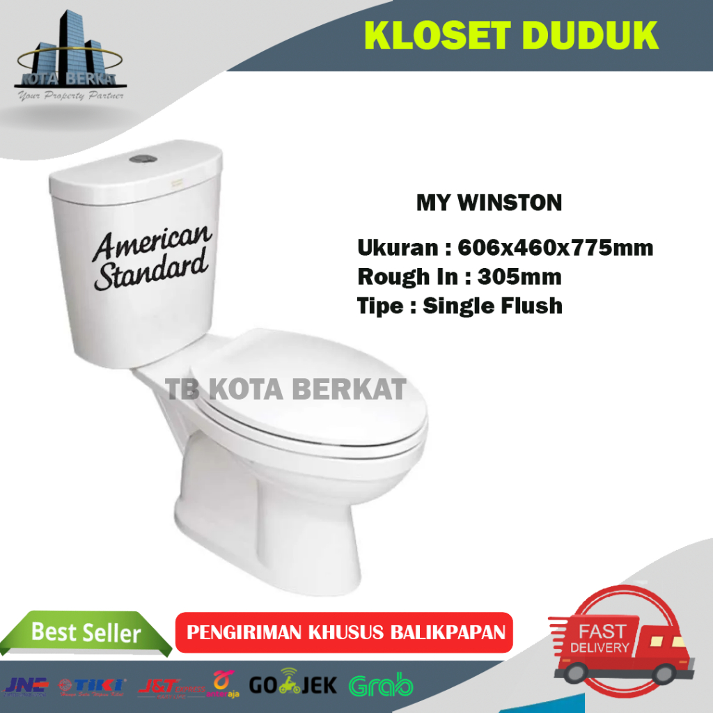 CLOSET DUDUK AMERICAN STANDART/ KLOSET DUDUK