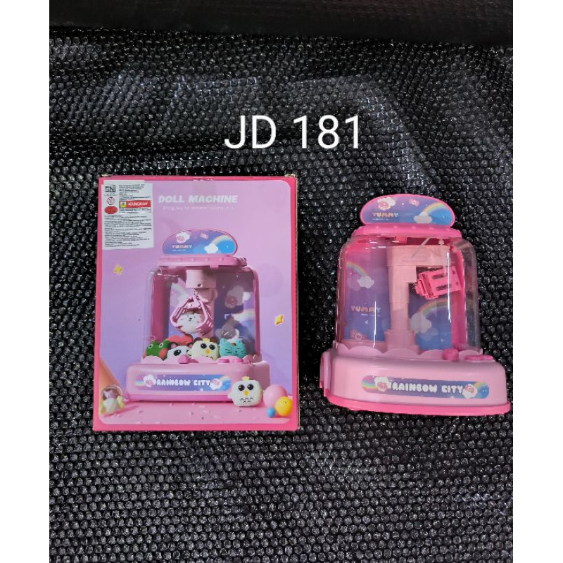 Mainan Anak mesin capit JD 181 Claw Machine Mini Ocean Paradise Machine Doll - Claw mini-Pink