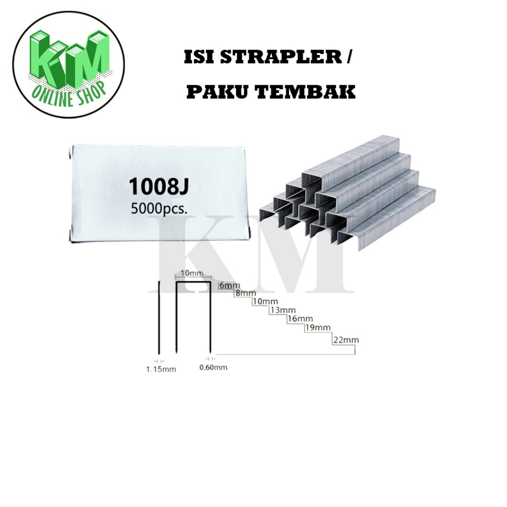 

Isi Straples Isi Strapler Tembak 1008 J Paku Tembak (8mm)
