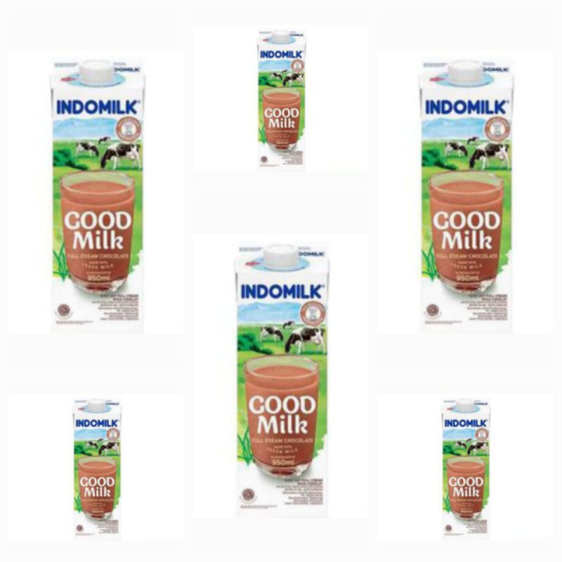 

Indomilk Susu Cair UHT Rasa Cokelat / Good Milk Full Cream Chocolate 950 Ml