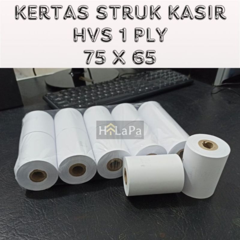 

Kertas Struk Kasir Telstruk / Telstrook HVS 75 X 65 mm / 7,5x6,5cm